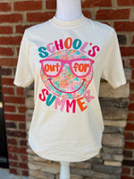 Load image into Gallery viewer, Schools Out For Summer Smiley on Comfort Colors (Shown on Ivory)
