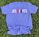 Load image into Gallery viewer, Jesus Saves USA on Comfort Colors (Shown on Flo Blue)
