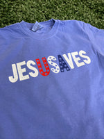 Load image into Gallery viewer, Jesus Saves USA on Comfort Colors (Shown on Flo Blue)
