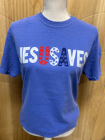 Load image into Gallery viewer, Jesus Saves USA on Comfort Colors (Shown on Flo Blue)
