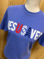 Load image into Gallery viewer, Jesus Saves USA on Comfort Colors (Shown on Flo Blue)
