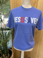 Load image into Gallery viewer, Jesus Saves USA on Comfort Colors (Shown on Flo Blue)
