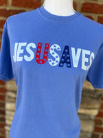 Load image into Gallery viewer, Jesus Saves USA on Comfort Colors (Shown on Flo Blue)
