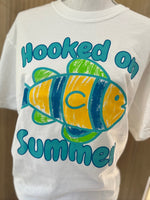 Load image into Gallery viewer, Hooked On Summer on Comfort Colors (Shown on White)
