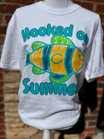 Load image into Gallery viewer, Hooked On Summer on Comfort Colors (Shown on White)
