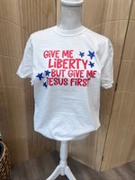 Load image into Gallery viewer, Liberty And Jesus on Comfort Colors (Shown on White)
