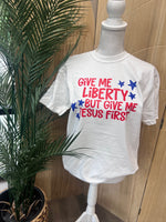 Load image into Gallery viewer, Liberty And Jesus on Comfort Colors (Shown on White)
