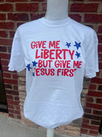 Load image into Gallery viewer, Liberty And Jesus on Comfort Colors (Shown on White)
