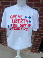 Load image into Gallery viewer, Liberty And Jesus on Comfort Colors (Shown on White)
