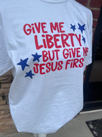 Load image into Gallery viewer, Liberty And Jesus on Comfort Colors (Shown on White)
