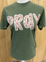 Load image into Gallery viewer, Camo and Lace PRAY on Comfort Colors (Shown on Hemp)
