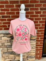 Load image into Gallery viewer, Fearfully And Wonderfully Created on Tultex Heather Peach
