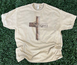 Load image into Gallery viewer, Wooden Cross With Crown on Sand
