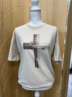 Load image into Gallery viewer, Wooden Cross With Crown on Sand
