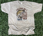 Load image into Gallery viewer, Follow Me Fish on Tultex Heather Gray
