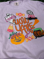 Load image into Gallery viewer, You Are Affirmations Halloween Version on Comfort Colors (Shown on Orchid)
