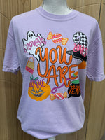 Load image into Gallery viewer, You Are Affirmations Halloween Version on Comfort Colors (Shown on Orchid)
