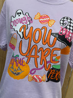 Load image into Gallery viewer, You Are Affirmations Halloween Version on Comfort Colors (Shown on Orchid)

