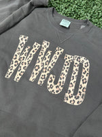 Load image into Gallery viewer, Leopard WWJD on Beach Wash Pewter Sweatshirt
