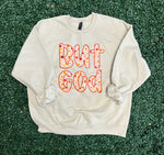 Load image into Gallery viewer, But God Floral on Hanes Sweatshirt
