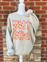 Load image into Gallery viewer, But God Floral on Hanes Sweatshirt
