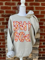 Load image into Gallery viewer, But God Floral on Hanes Sweatshirt

