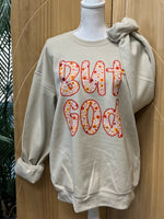 Load image into Gallery viewer, But God Floral on Hanes Sweatshirt
