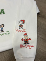 Load image into Gallery viewer, This Mama Loves Her Little Peanuts Customizable Sweatshirt with Optional Names on Sleeve

