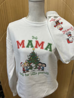 Load image into Gallery viewer, This Mama Loves Her Little Peanuts Customizable Sweatshirt with Optional Names on Sleeve
