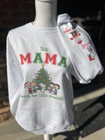 Load image into Gallery viewer, This Mama Loves Her Little Peanuts Customizable Sweatshirt with Optional Names on Sleeve
