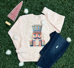 Load image into Gallery viewer, Nutcracker Sweatshirt on Light Pink
