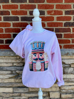 Load image into Gallery viewer, Nutcracker Sweatshirt on Light Pink

