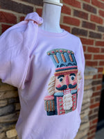 Load image into Gallery viewer, Nutcracker Sweatshirt on Light Pink
