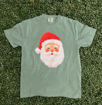 Load image into Gallery viewer, Faux Yarn Santa on Comfort Colors (Shown on Light Green)
