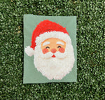 Load image into Gallery viewer, Faux Yarn Santa on Comfort Colors (Shown on Light Green)

