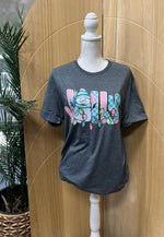 Load image into Gallery viewer, Jolly Snowman on Gildan Softstyle Dark Heather
