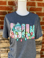 Load image into Gallery viewer, Jolly Snowman on Gildan Softstyle Dark Heather
