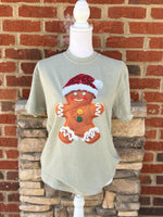 Load image into Gallery viewer, Faux Yarn Gingerbread on Comfort Colors (Shown on Sandstone)
