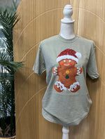 Load image into Gallery viewer, Faux Yarn Gingerbread on Comfort Colors (Shown on Sandstone)
