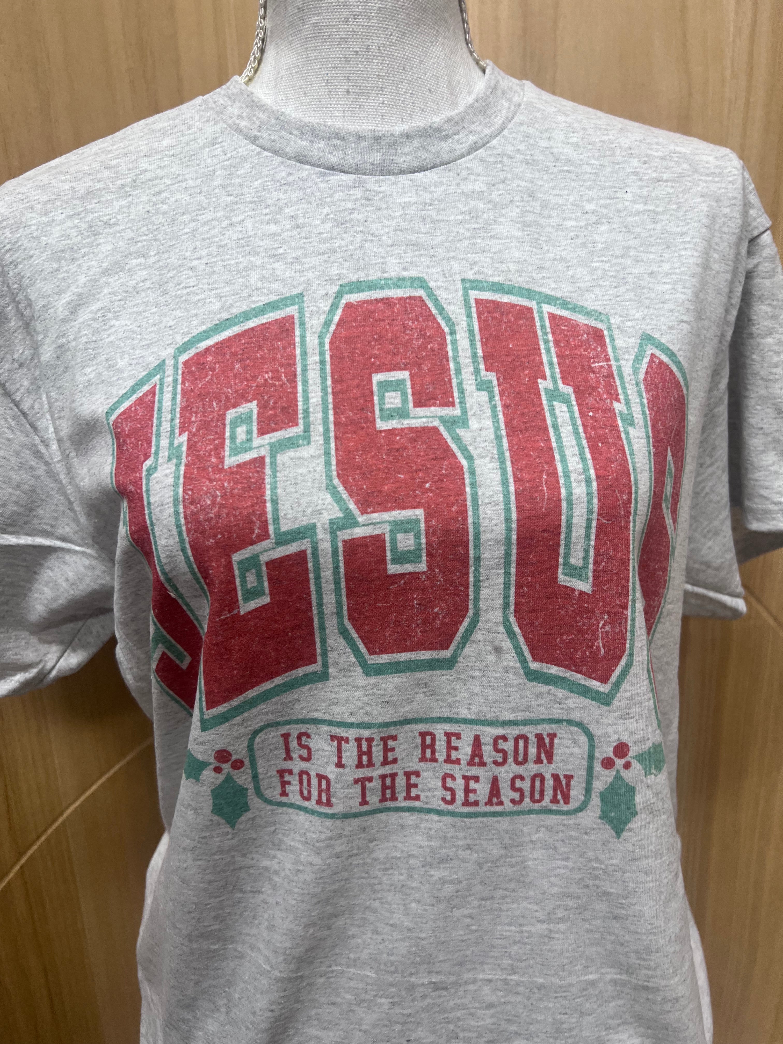 Jesus Is The Reason For The Season on Ash Gray