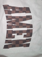 Load image into Gallery viewer, Brown Checkered AMEN on Sand
