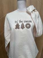 Load image into Gallery viewer, EMBROIDERED: &#39;Tis The Season on Cream
