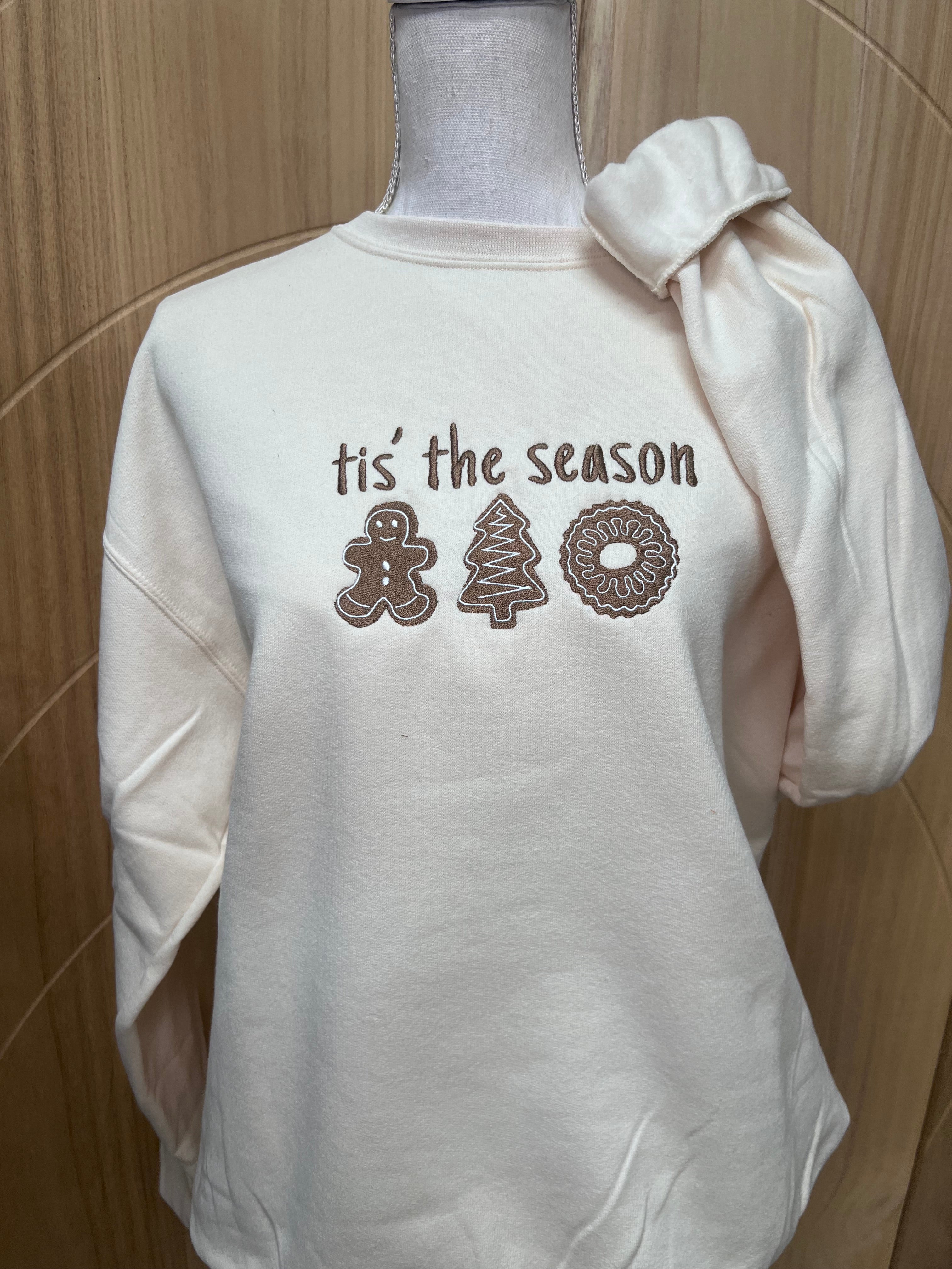 EMBROIDERED: 'Tis The Season on Cream