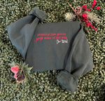 Load image into Gallery viewer, EMBROIDERED: Probably Just Going To Jingle Some Of The Way on Forest Green
