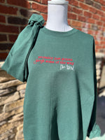 Load image into Gallery viewer, EMBROIDERED: Probably Just Going To Jingle Some Of The Way on Forest Green
