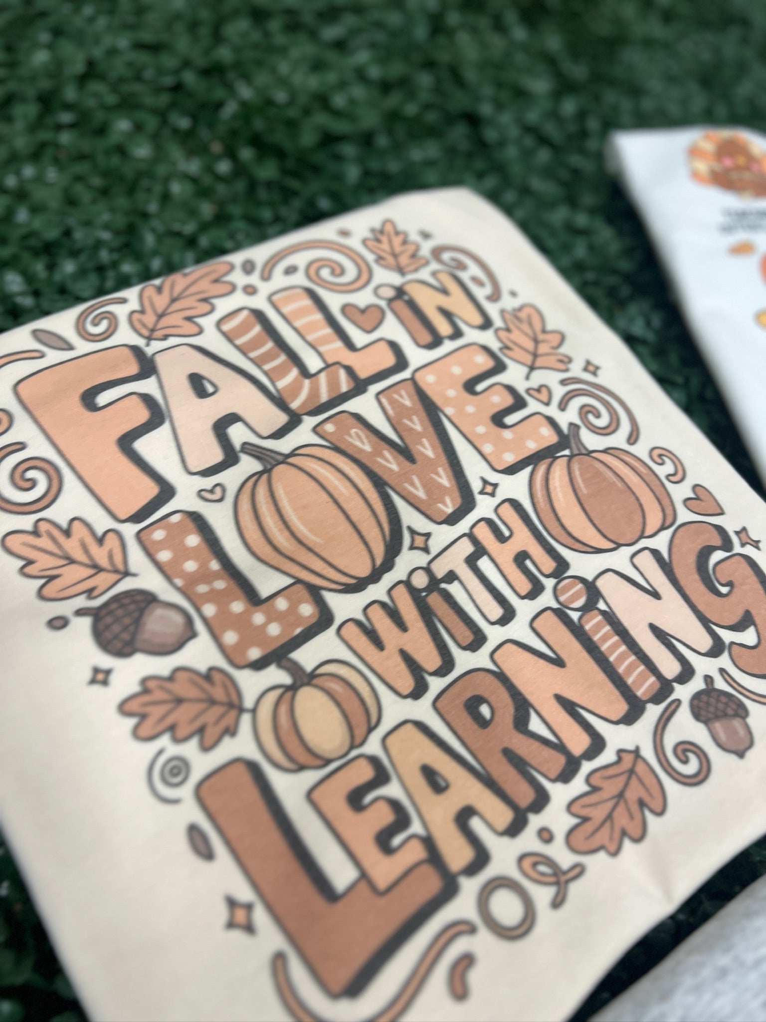 Fall In Love With Learning on Cream