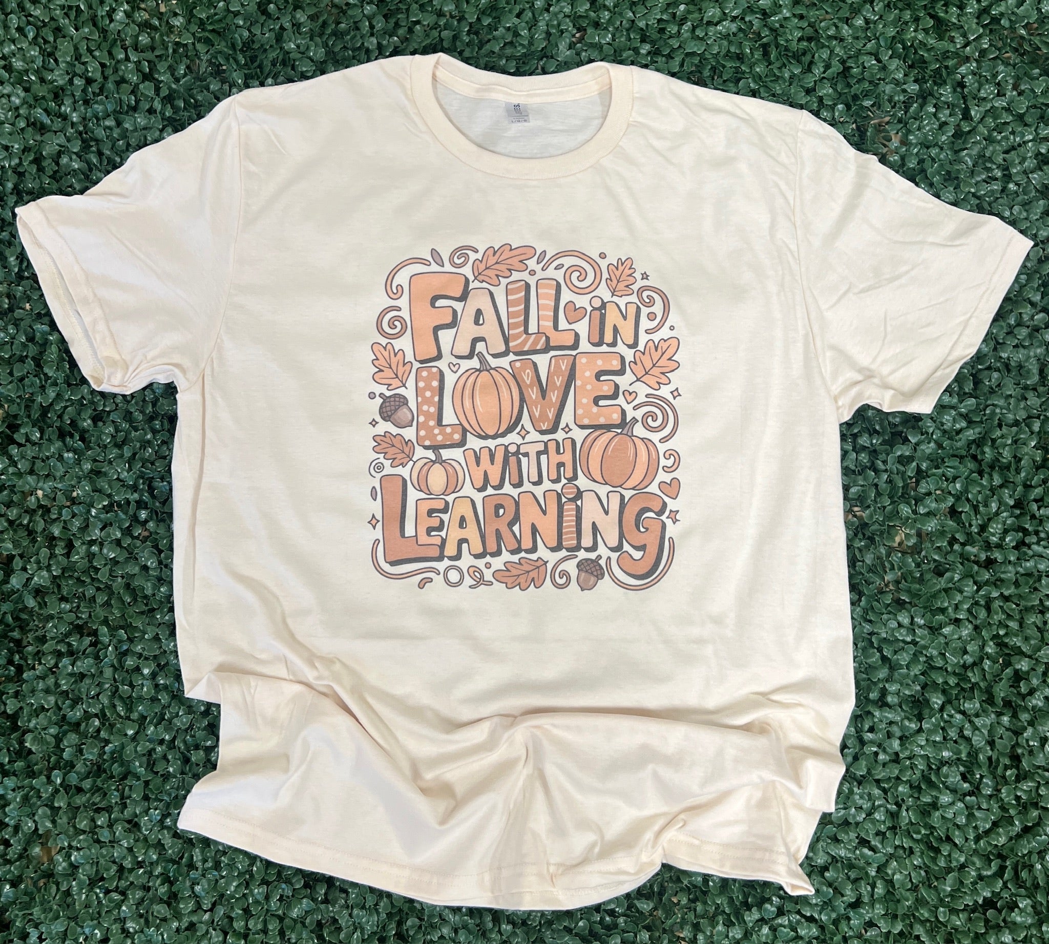 Fall In Love With Learning on Cream