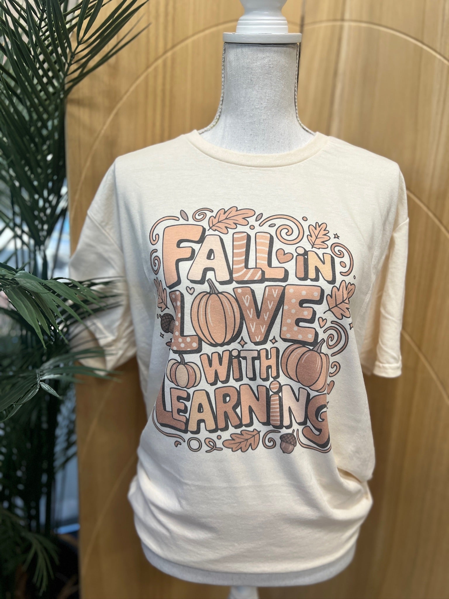 Fall In Love With Learning on Cream