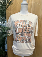 Load image into Gallery viewer, Fall In Love With Learning on Cream
