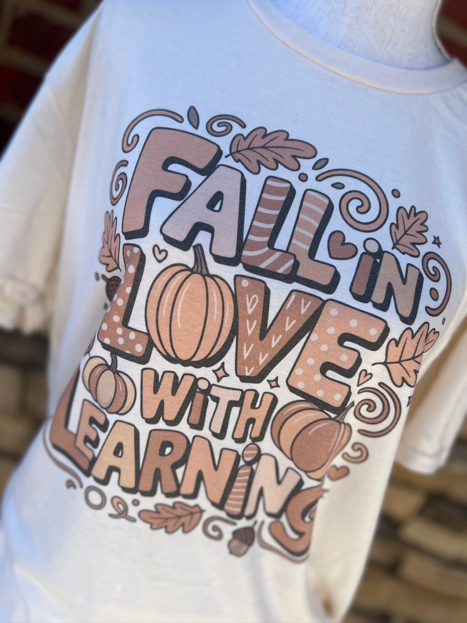 Fall In Love With Learning on Cream